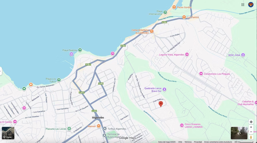 TERRENO 450 M2 URBANIZADO. EN EL SECTOR CENTRAL DE ALGARROBO
