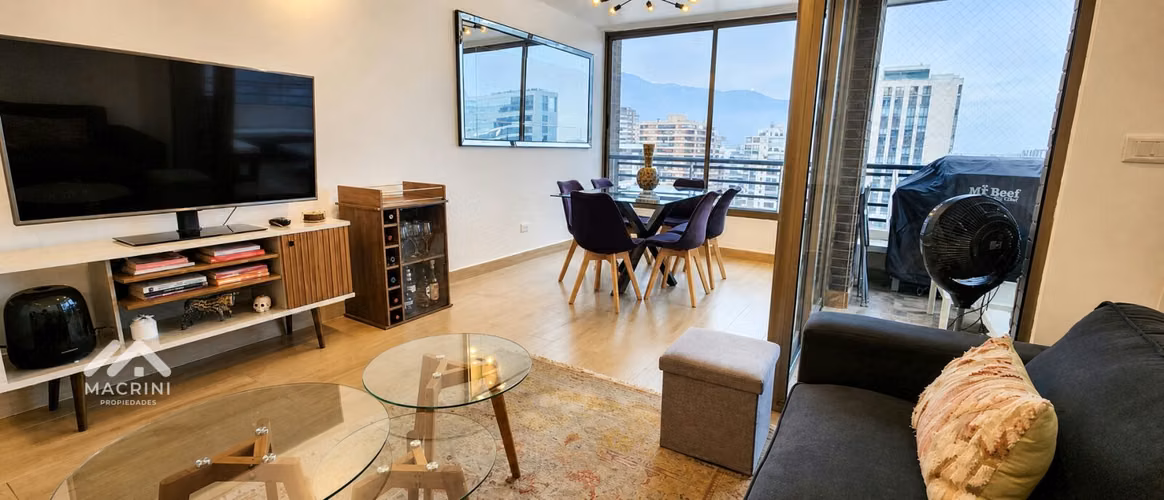 Departamento remodelado 2D/2B con vista cordillera - Las Condes