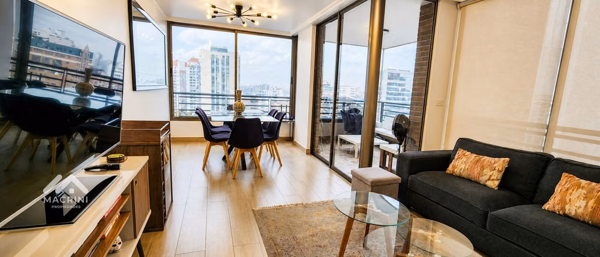Departamento remodelado 2D/2B con vista cordillera - Las Condes