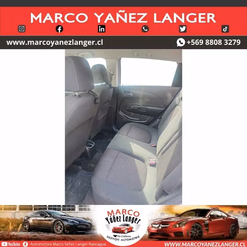 CHEVROLET SONIC ll LT HB 1.6 / AÑO 2014 / EXCELENTE ESTADO