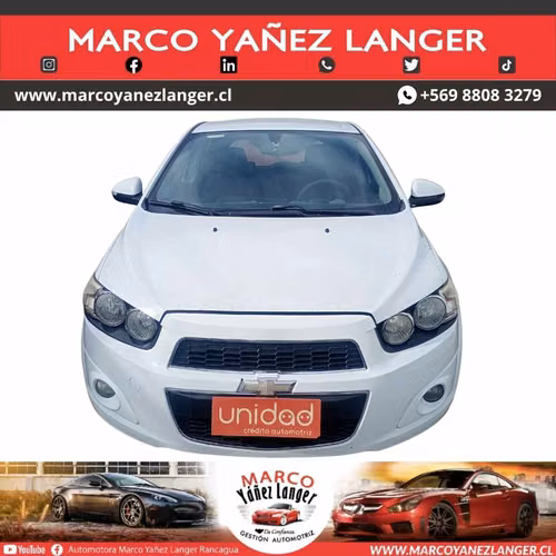 CHEVROLET SONIC ll LT HB 1.6 / AÑO 2014 / EXCELENTE ESTADO