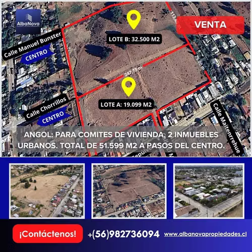 Amplio Terreno Urbano 51.500 m2 Cerca Centro (168289)