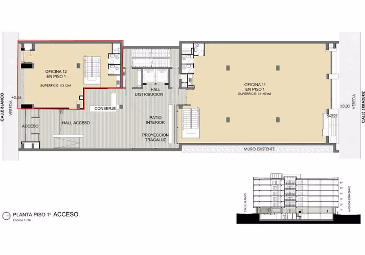 ARRIENDO OFICINA 256 MT2 VALPARAISO