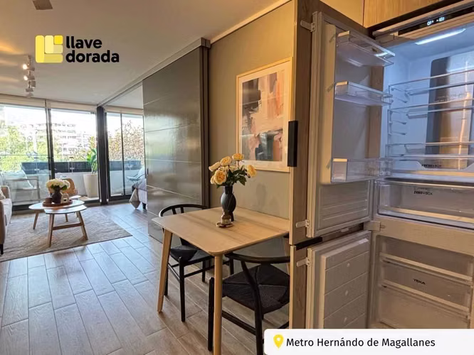 Arriendo Deptos. 1D+1B Metro Hernando de Maga (168342)