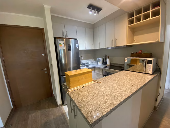 En venta departamento excelente estado, 2 dormitorios, condominio seguro, Pucón