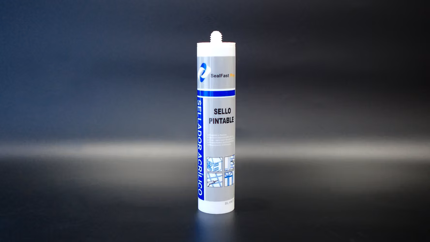 Sellador Acrílico Pintable – Base Agua – Flexible y Resistente – Cartucho 280ml.