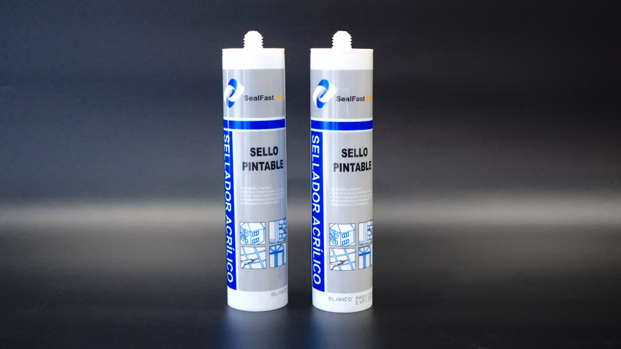 Sellador Acrílico Pintable – Base Agua – Flexible y Resistente – Cartucho 280ml.