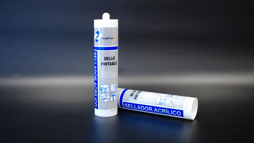 Sellador Acrílico Pintable – Base Agua – Flexible y Resistente – Cartucho 280ml.