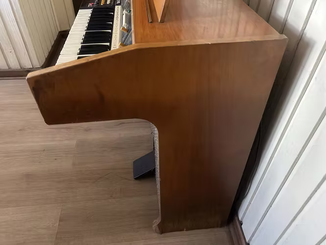 Órgano Vintage Hammond / Sounder Retro de Madera + Pedal