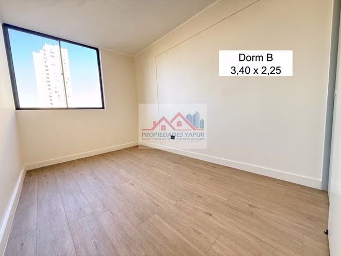 DEPARTAMENTO FM - Manuel Rodríguez 670 , Metro Toesca con 2Dorm Baño Terraza Estacionamiento y bodega 57/60m2