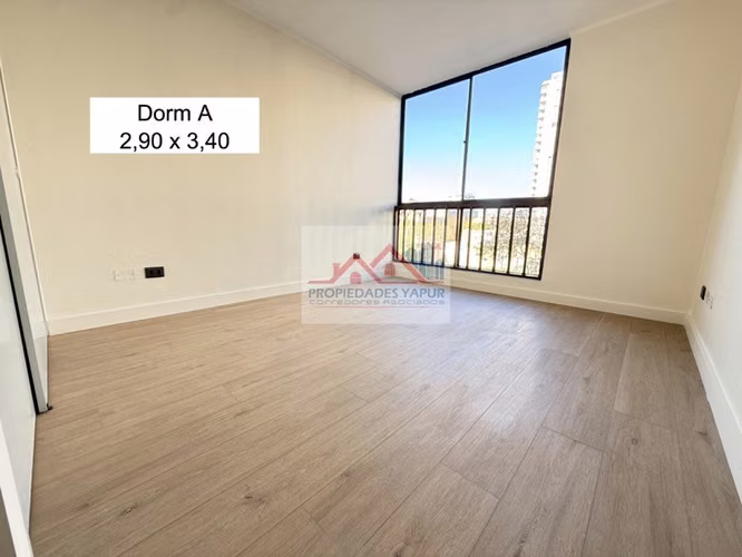 DEPARTAMENTO FM - Manuel Rodríguez 670 , Metro Toesca con 2Dorm Baño Terraza Estacionamiento y bodega 57/60m2