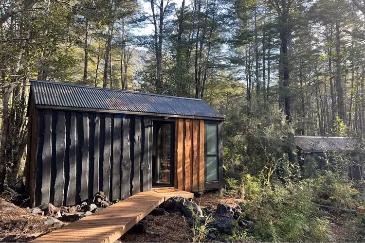 3 hermosas cabañas en medio de bosque nativo
