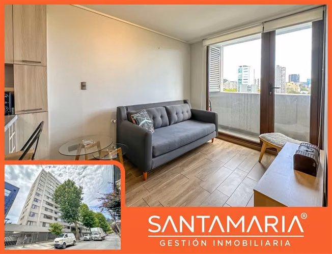 Arriendo Dpto Amoblado 1 Dorm con Estaciomiento, Concepción