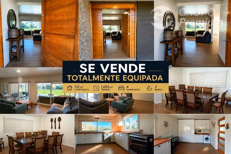 Casa Premium Totalmente Equipada en Pucón 4D+3B