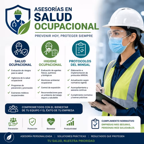 ASESORÍA ESPECIALIZADA EN HIGIENE Y SALUD OCUPACIONAL