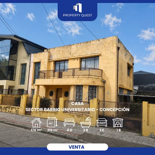 VENTA CASA 4D+3B BARRIO UNIVERSITARIO