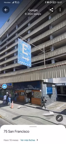 Estacionamiento CERCANO A ESTACIONES U DE CHILE Y SANTA LUCÍA