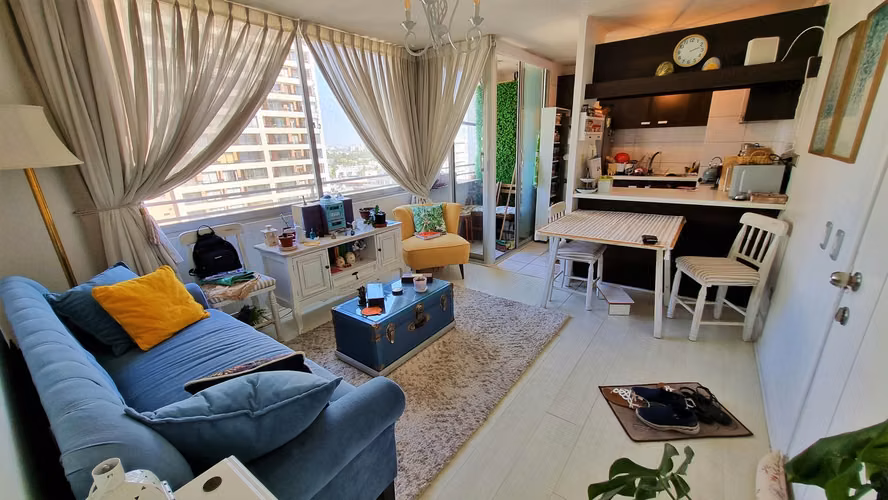 Depto. Ñuñoa, 1Dorm, 1Baño, 1Estac, Irarrázaval con Hamburgo