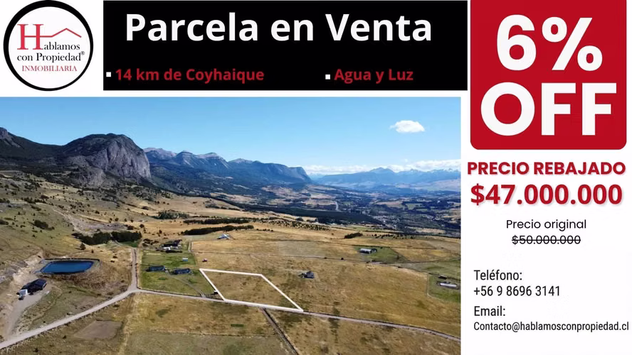 Parcela con agua y luz km 14 Coyhaique Alto (169957)