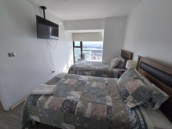 Departamento Full Amoblado con Vista al Mar, Sector Sur