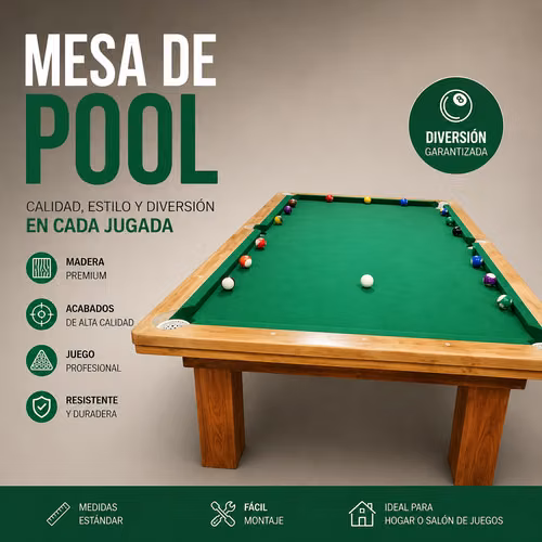 Mesa Pool Fabricado en Chile