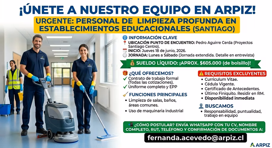Auxiliares de Limpieza
