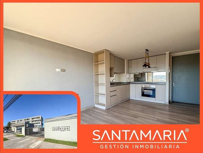 Departamento en venta de 2 dorm. en Huertos Familiares