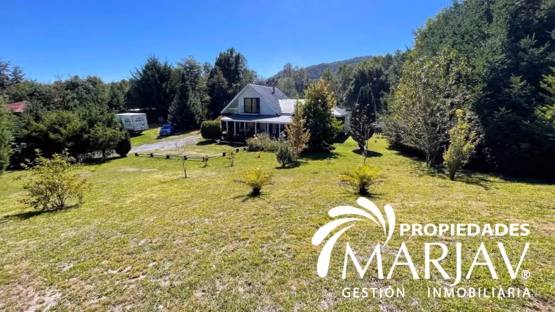Parcela de 5.000 m2, con Casa ruta Villarrica Lican Ray