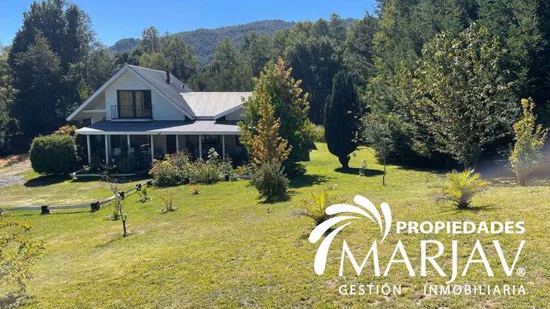 Parcela de 5.000 m2, con Casa ruta Villarrica Lican Ray