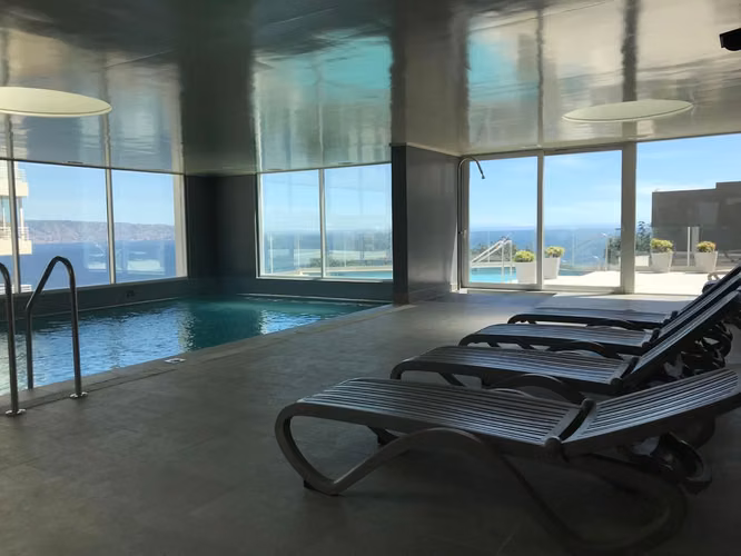 Impecable Estudio Amoblado Con Vista Al Mar