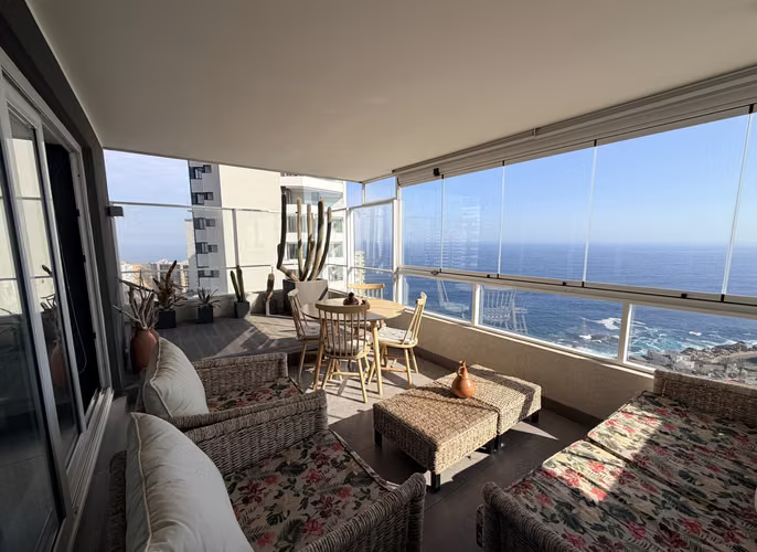 Depto Vista al Mar con Terraza - 3D/2B - Vende Dueño - Costa Montemar Concón