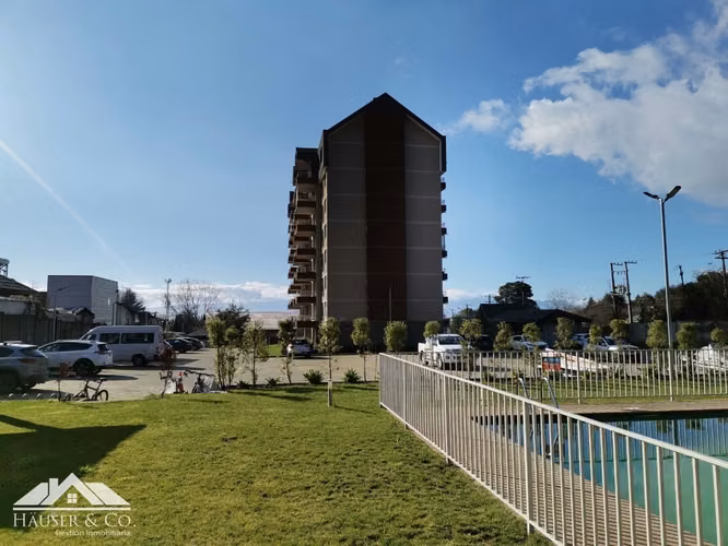 Departamento con vista al lago y volcán Villarrica