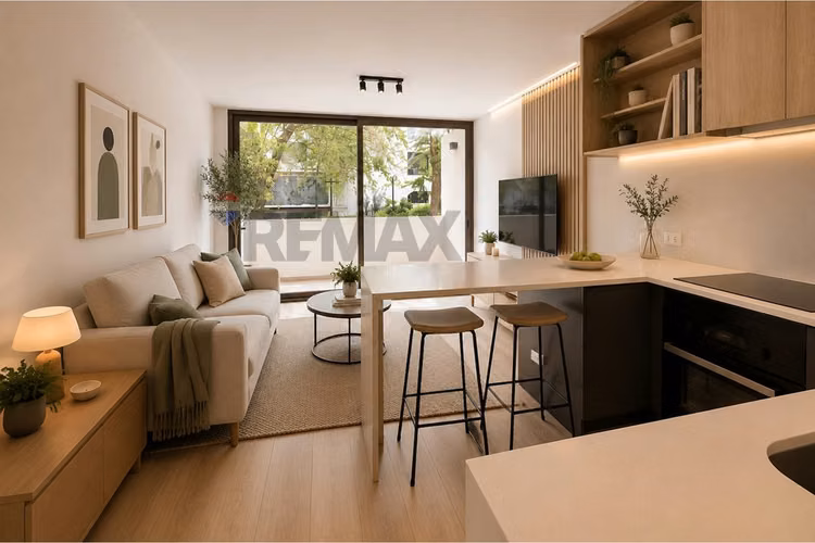 Depto. 2d full remodelado patio interior