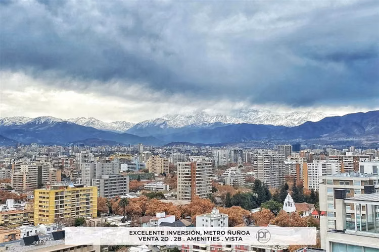 Venta seminuevo, Mariposa 2 dormitorios, Metro Ñuñoa, vista!