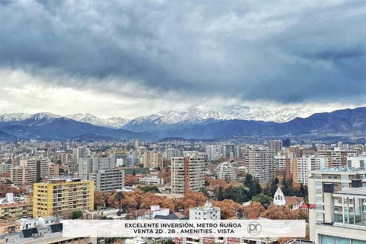 Venta seminuevo, Mariposa 2 dormitorios, Metro Ñuñoa, vista!