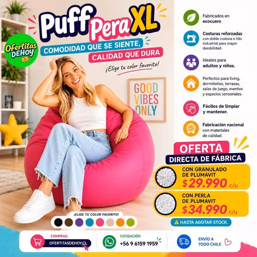 PUFF PREMIUM ENVÍO A TODO CHILE