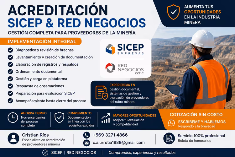 Acreditación SICEP y Red Negocios | Gestión Completa
