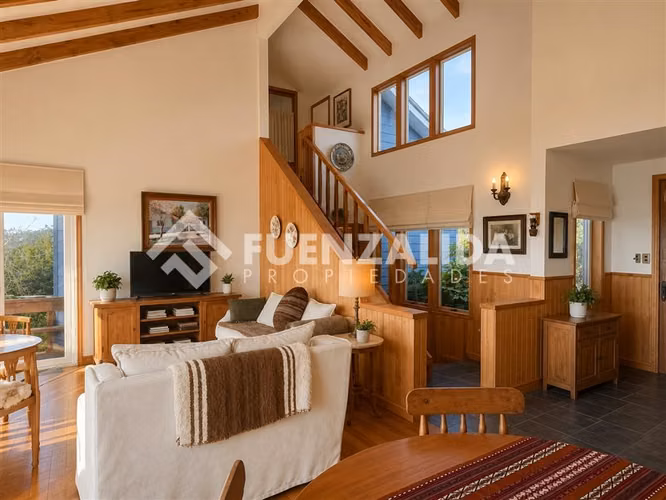 Parcela 5.400 m2 con casa y cabaña Vista a Lago y Volcanes - Imagen 14