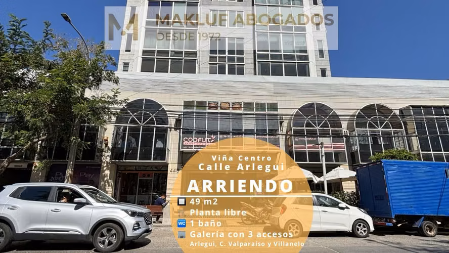 Local en arriendo, primer piso, Galería Arcadia, Viña del Mar