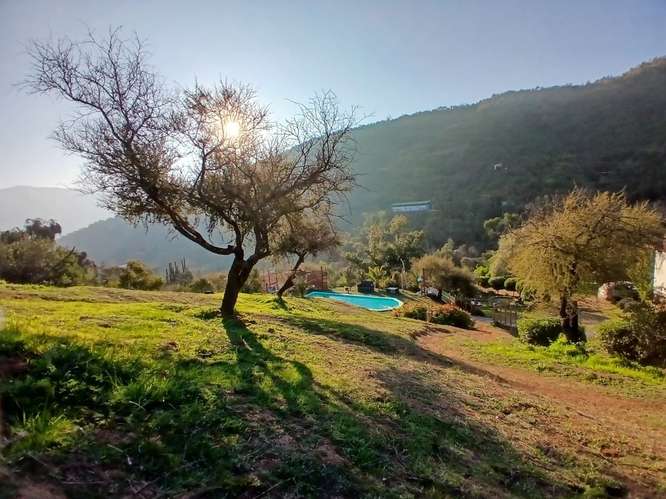 Parcela con amplia Casa Piscina Árboles Frutales