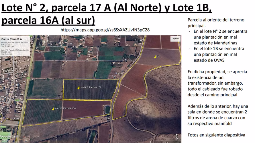 Parcela 16a + Parcela 17a + Parcela 5b + Derechos De Aprov. De Aguas