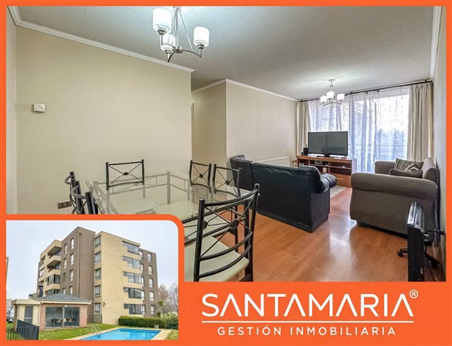 Arriendo Dpto Amoblado 3 Dorm con estacionamiento Concepción
