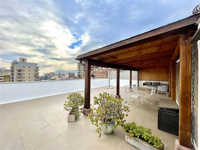 Depto gran terraza en Penthouse. 2 dorm, 2 baños, 2 estac - Imagen 1
