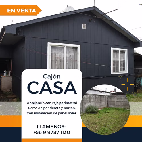 Acogedora casa en Cajón