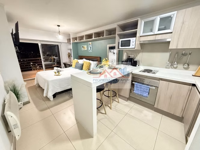 Depto Studio 26/28m2 Amoblado Impecable Aire acondicionado