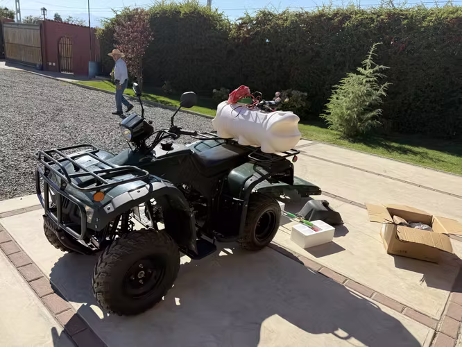 VENDE CUATRIMOTO NUEVA CON ESTANQUE PARA FUMIGACION