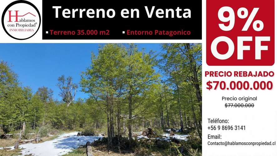 Terreno 35.000m² en Villa Ortega, Coyhaique (172846)