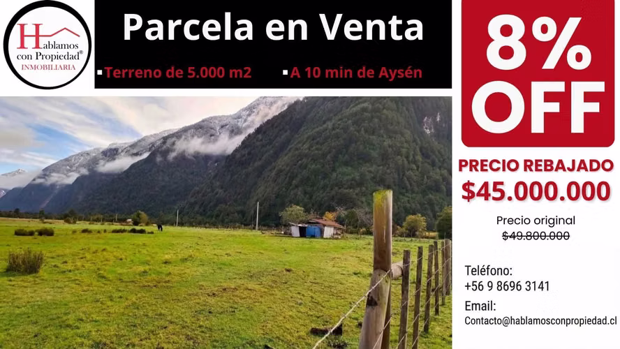 Se Vende Parcela Sector Puerto Piedra - Aysen (172841)