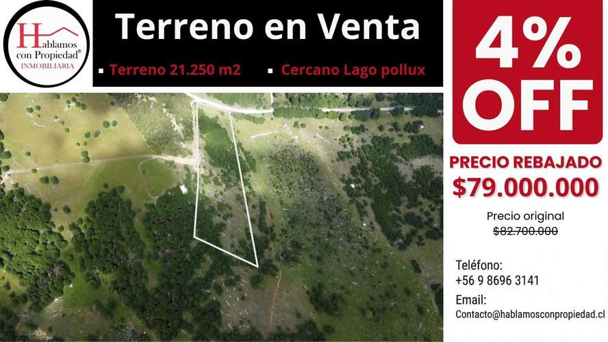Venta de Terreno en Lago Pólux, Coyhaique (172833)