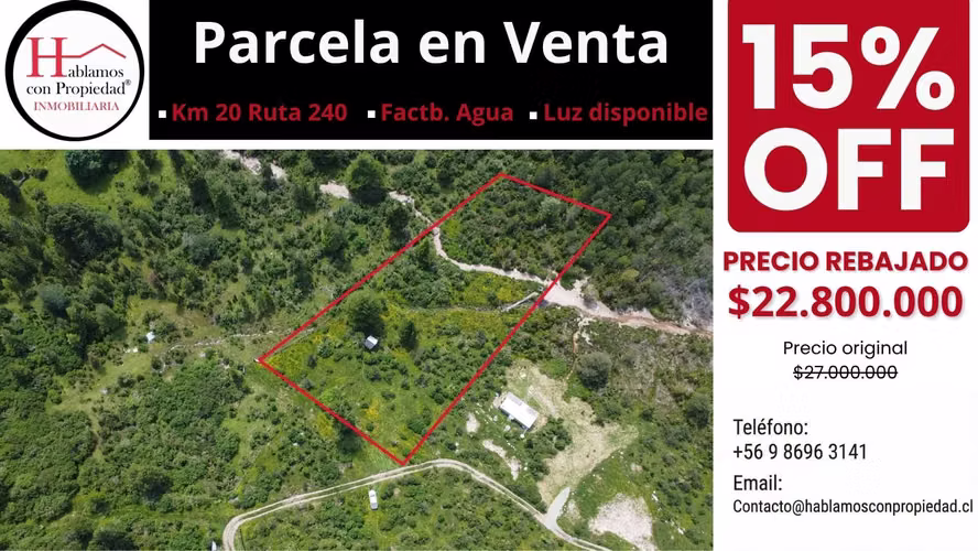 Parcela con arroyo y luz, en Km 20 Aysén       (172832)